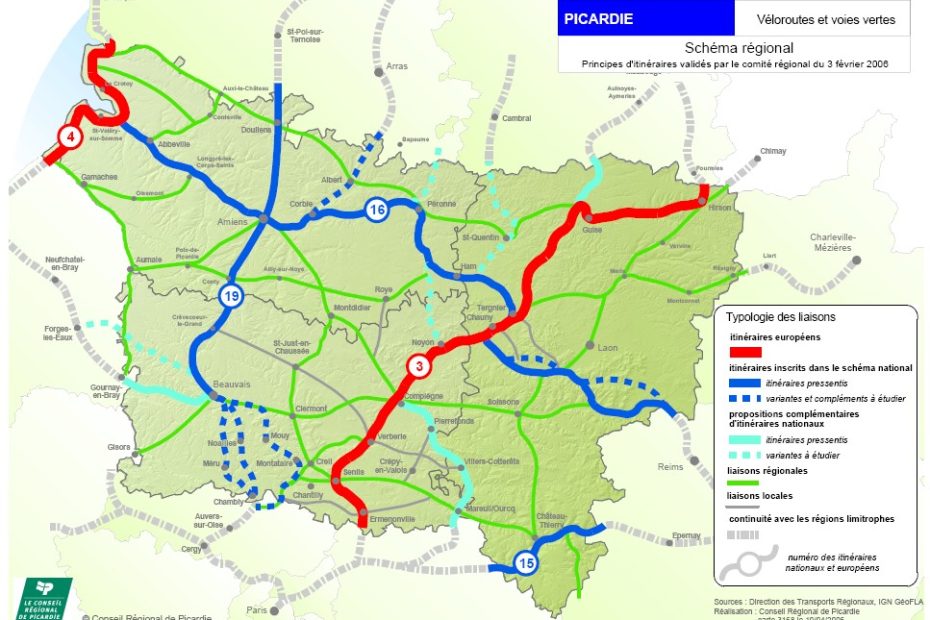 Schéma Régional des Véloroutes et Voies Vertes de Picardie