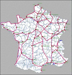 schéma des itinéraire cyclables d'intérêt national