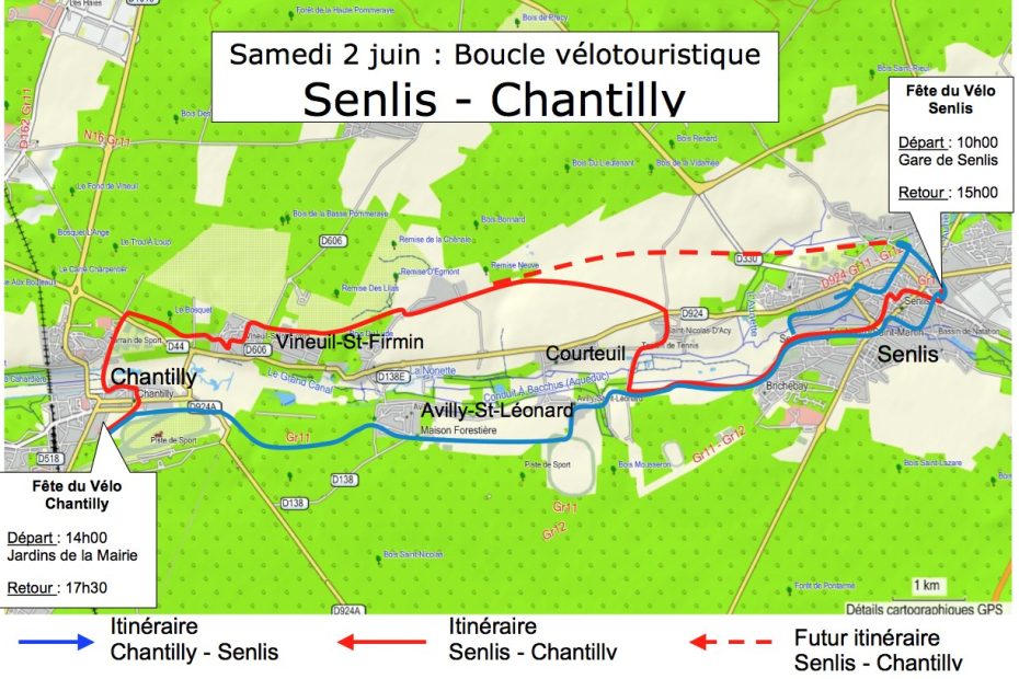 Parcours de la fête du vélo 2012