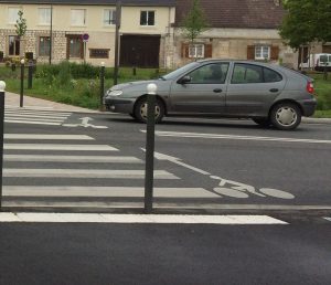 Auto et Voie Cyclable