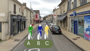 Cyclistes prenez votre place sur la chaussée !