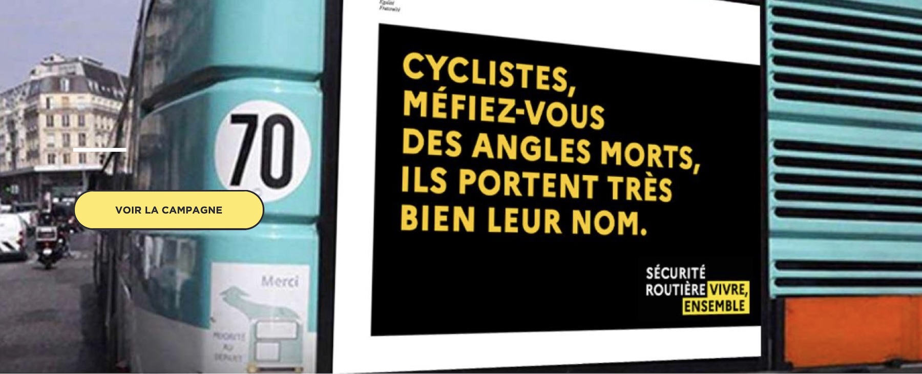 Conseil aux cyclistes : pour rester en vie, fuyez les angles morts!